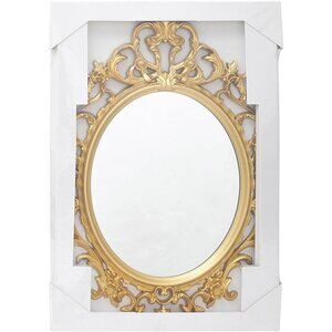 European Style Wall Oval Wall Picture Frame, Gold 32" x 22.5"